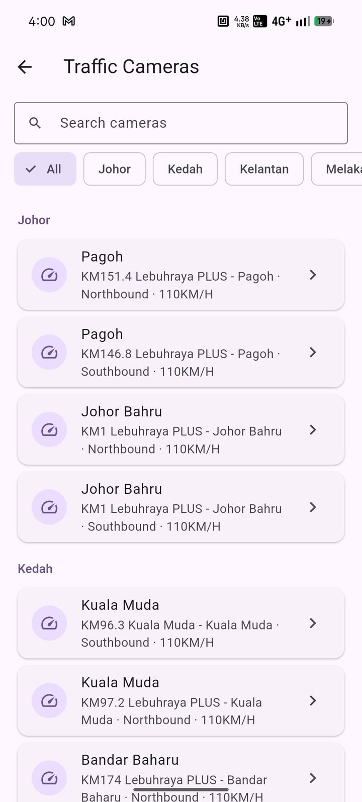 Map view of RoJerbro traffic and road-safety alerts near you